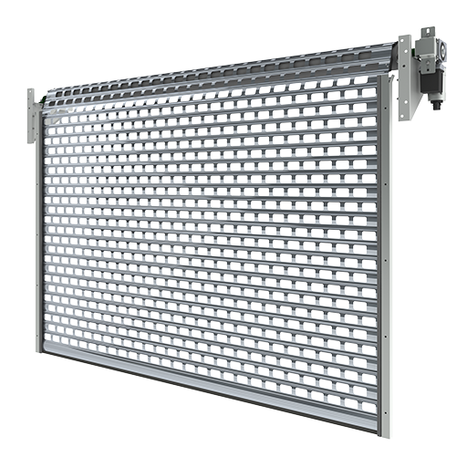 Rollgitter aus Aluminium mit rechteckigen Öffnungen (R2 AM)
