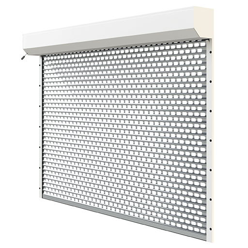 Rollgitter aus Aluminium mit Rohrantrieb (R2 AMZ)