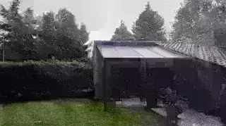 Terrassenüberdachung mit Dachfolge und Anschluss • Walbeck